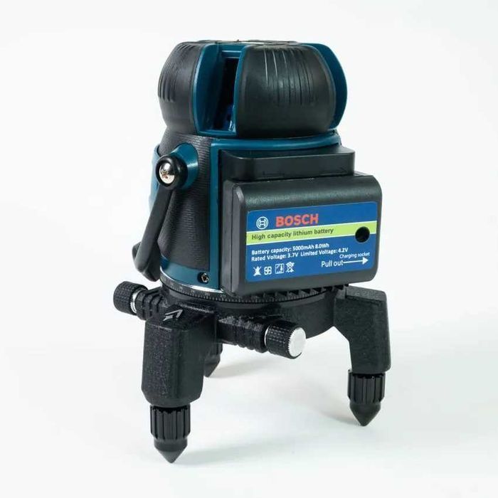 Лазерний рівень/нівелір Зелений промінь, 10м, акумуляторний