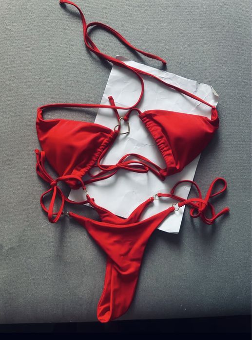 Яскраве червоне нове міні бікіні купальник жіночий новий дуже якісний