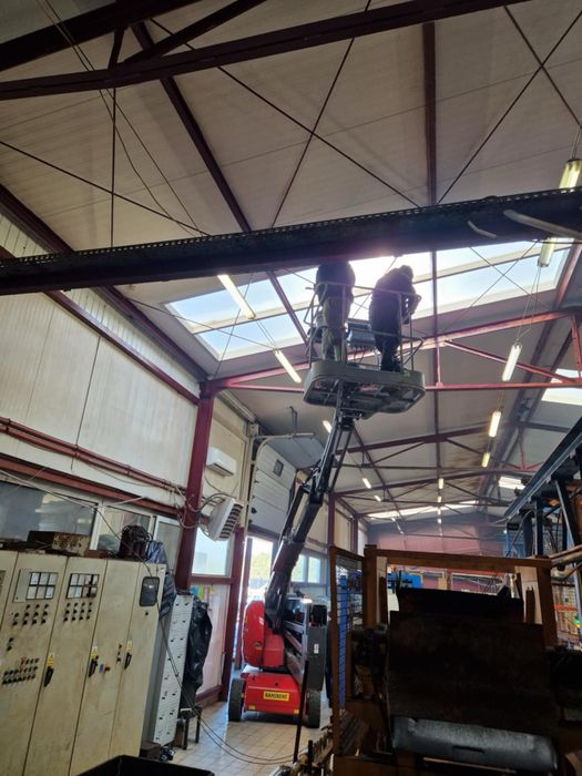 Malowanie Hale Magazyny obiekty trudnodostepne szpachlowanie agregatam