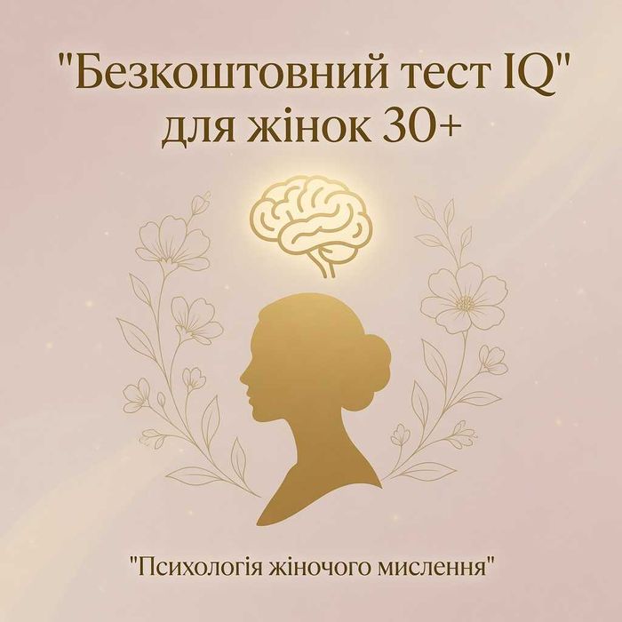 Безкоштовний тест IQ для жінок 30+ від психолога