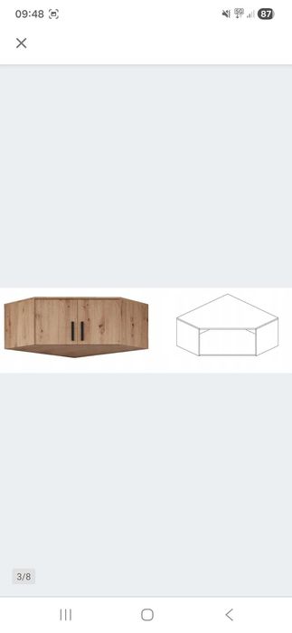 Szafa narożna plus regał z nadstawką