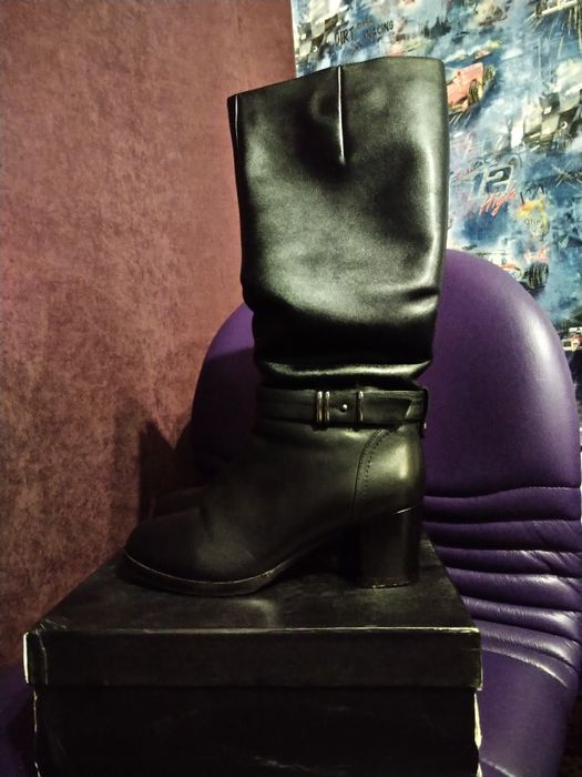 Чоботи жіночі зимові модельні "Geronea" натуральна шкіра р. 39