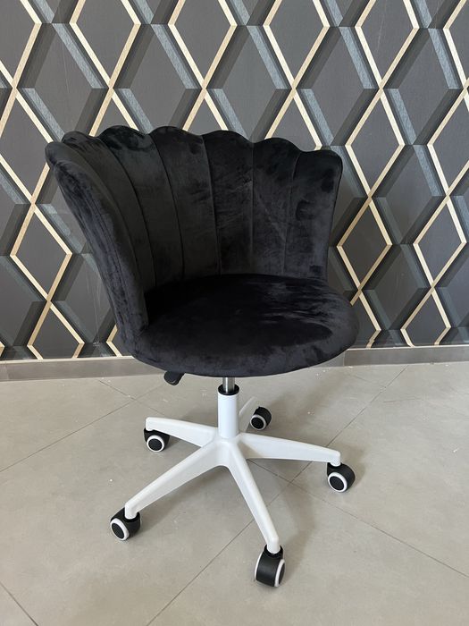 Крісло обертове,FLOWERS Чорний,Сірий