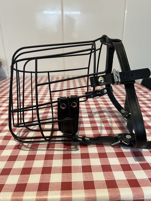 Açaime metálico XL BRONZEDOG + coleira treino (NOVOS)