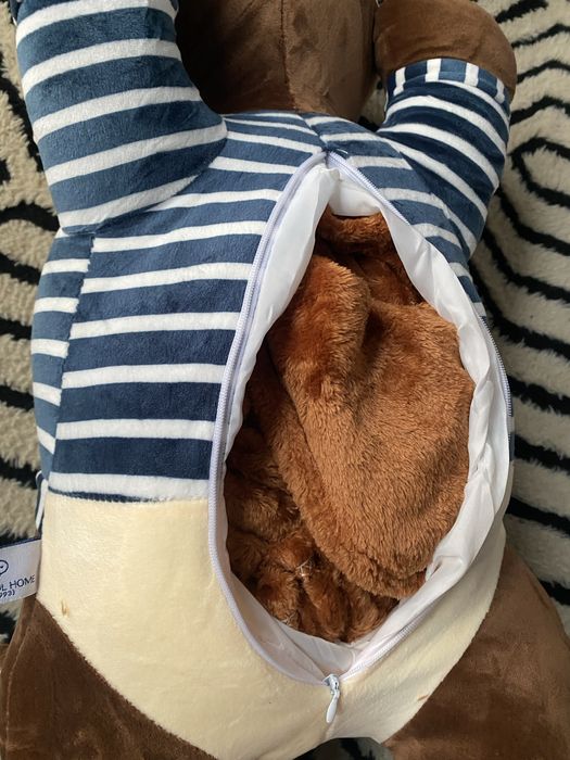 Плед-іграшка подушка 3 в 1 Собака Хаскі-матрос з пледом