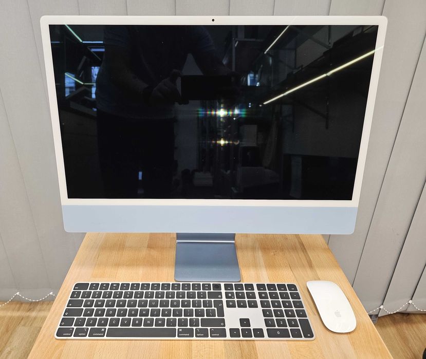 Apple iMac 24 M1/8GB/512GB Retina BLUE +pełna klawiatura +mysz BOX