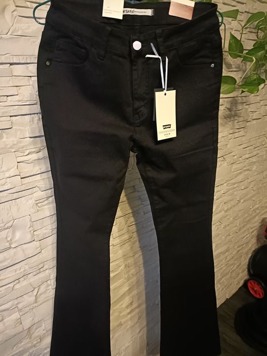 Spodnie damskie dżinsowe nowe rozm XL skinny