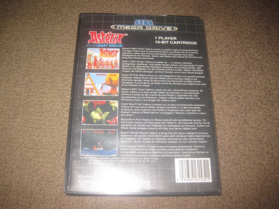 Jogo "Astérix And The Great Rescue" para Sega Mega Drive!