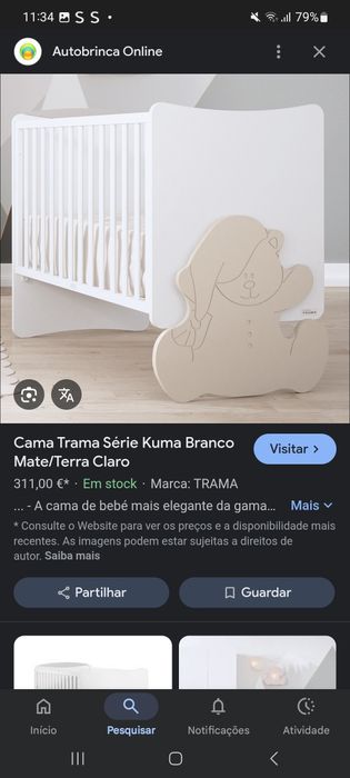Berço / Cama de grades