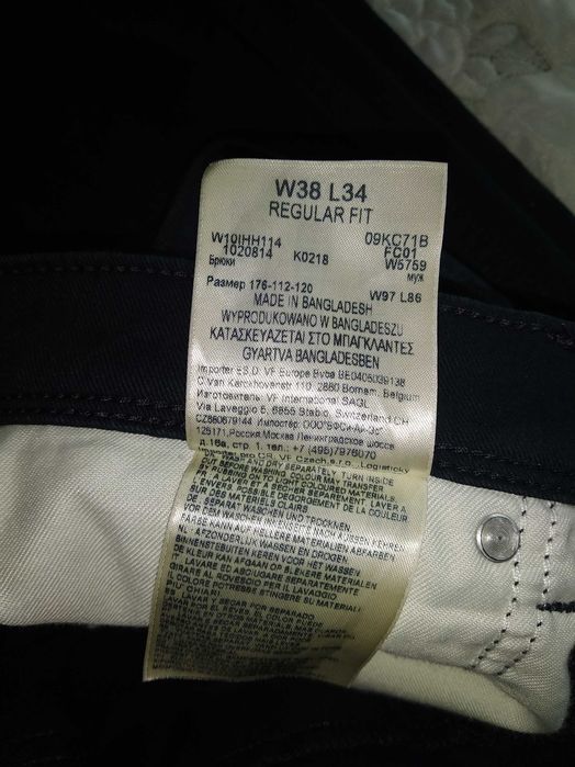 Джинси WRANGLER regular fit  made in Bangladesh  w38/l34