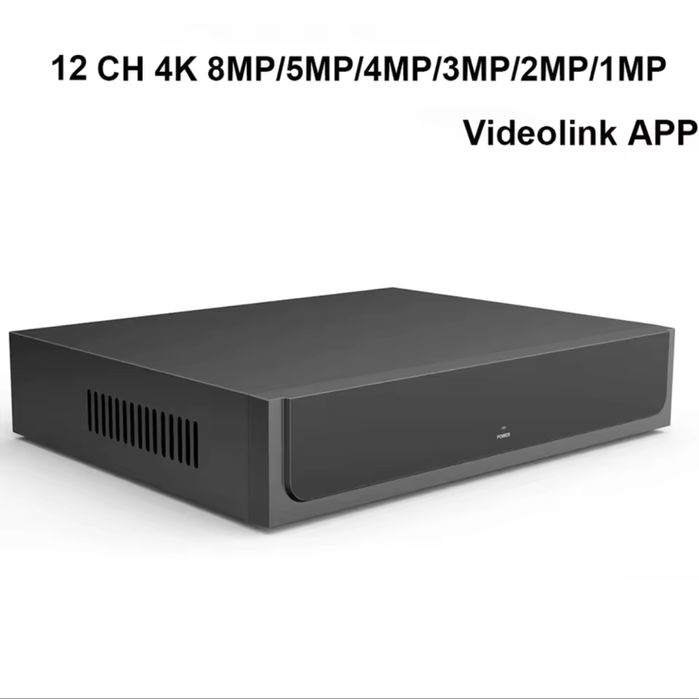 Відеорегістратор NVR 12 каналів 4K 8MP 12MP