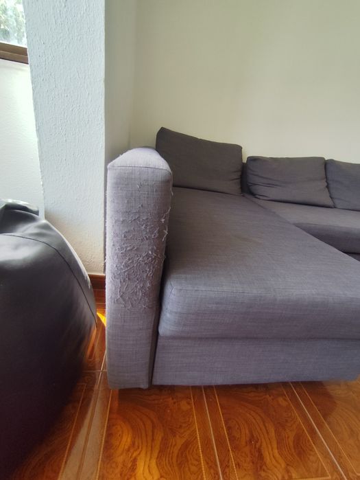 Sofá-Cama de Canto com Arrumação IKEA FRIHETEN (Cizento Escuro)