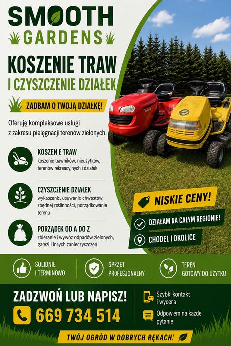 Koszenie traw prace ogrodowe szybko i na temat