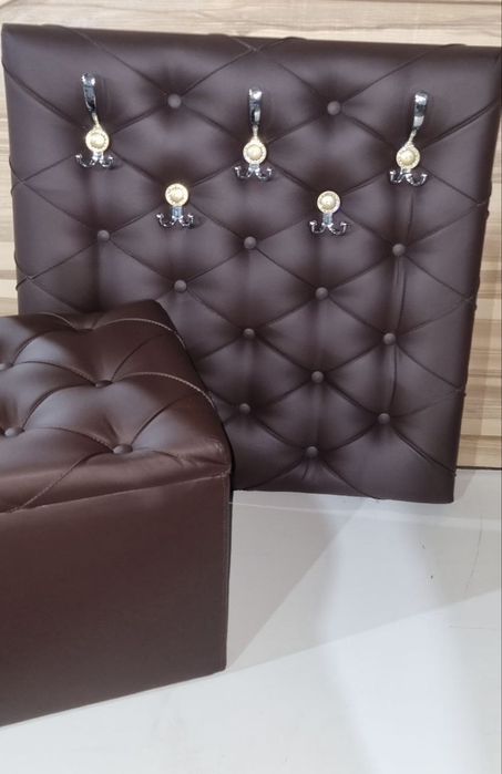 Пуф в прихожую открывашка банкетка оттоманка каретная стяжка кушетка