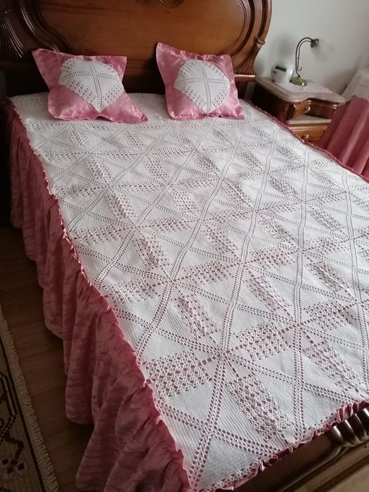 Colcha feita à mão em croché