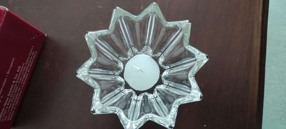 Taça vidro para velas