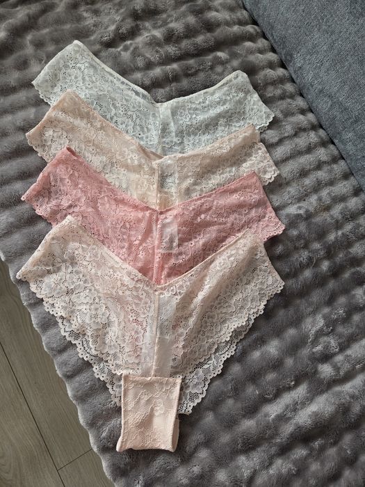 Koronkowe majtki H&M 4 pary