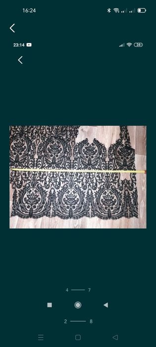 Мереживо кружево тканина для сукні ткань гипюр нерозшитий black гіпюр