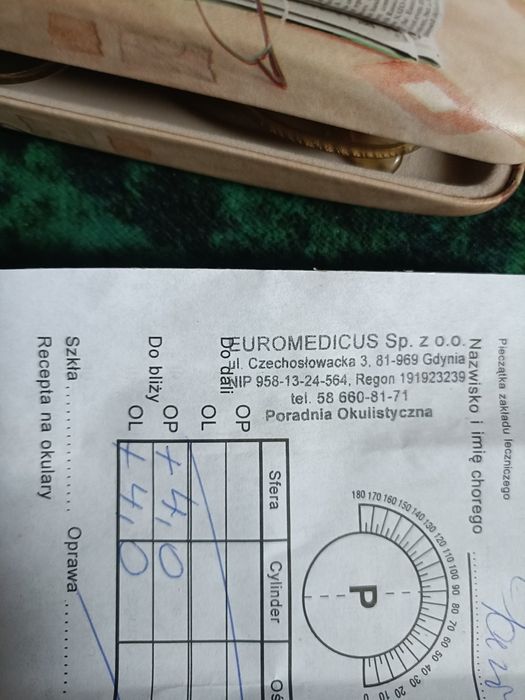 Okulary nowe +4,0