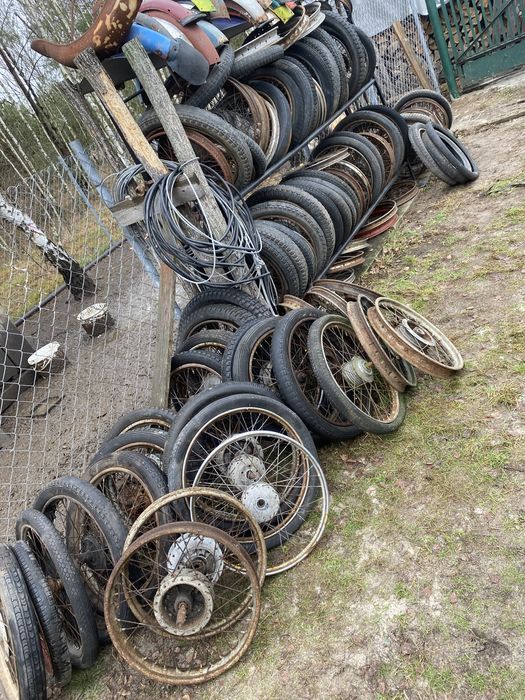Koło koła wsk shl wfm junak simson jawa mz romet komar kadet do wózka