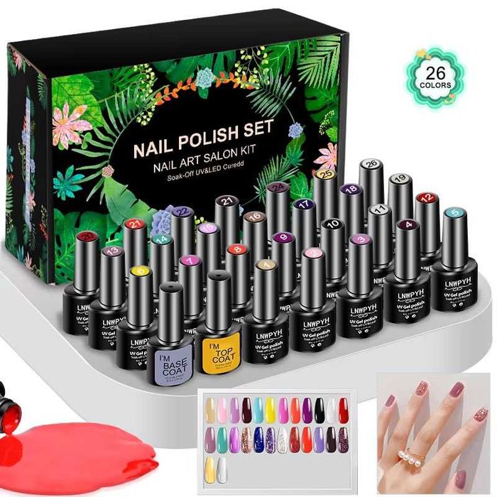 conjunto de 26 vernizes de gel novos