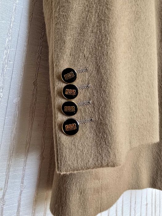 Męska marynarka vintage camel – lambswool & cashmere / roz. 54