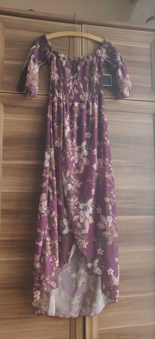 Hiszpanka  amarant sukienka 40/42