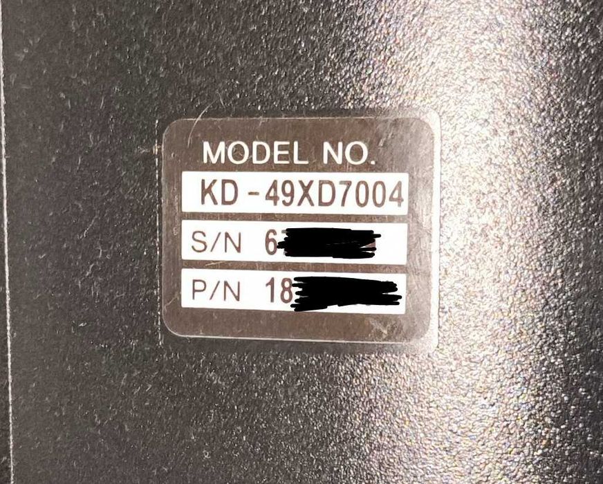 TV 4K Sony KD-49XD7004