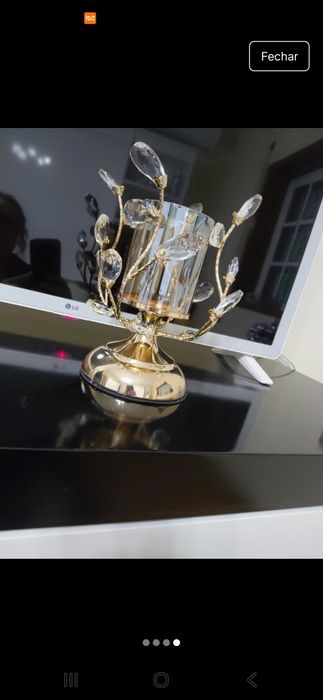 Castical para velas dourado