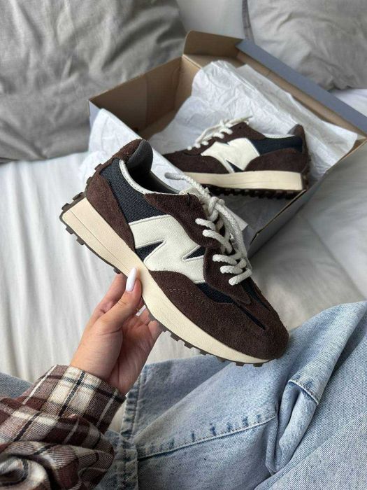 Женские кроссовки New Balance 327 Rich Earth Brown / Нью Беленс 327 коричневые 36 37 38 39 40 41