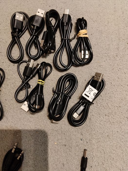 Kable USB C, micro USB, Jack to Jack, USB DC,  USB A JACK