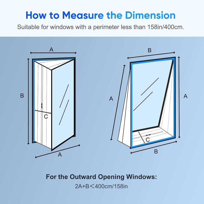 Uszczelka okienna do klimatyzatorów mobilnych bez wiercenia, 400 cm