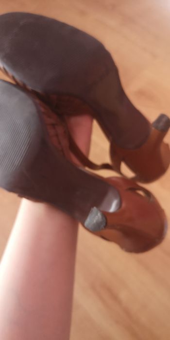Buciki/sandałki na szpilce Nine West
