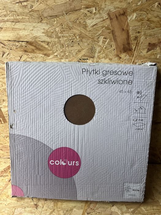 Płytki gresowe gres szkliwiony 45x45cm brąz mrozoodporne parapet