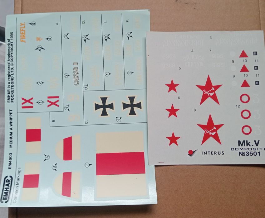 Декали масштаб 1:35