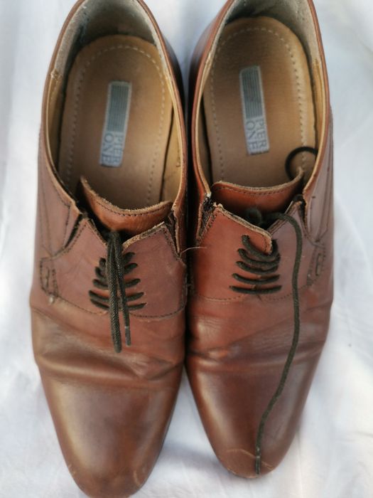 Pantofle męskie, brązowe, PIER ONE