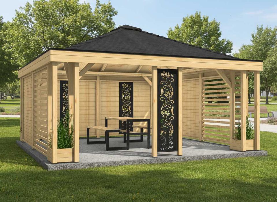 Altana Altanka Drewniana Pergola Altana Ogrodowa Altana Nowoczesna
