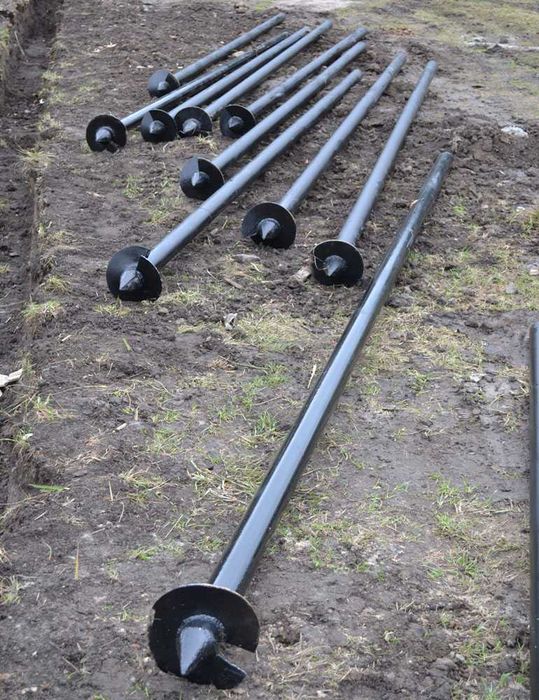 Монтаж гвинтових паль