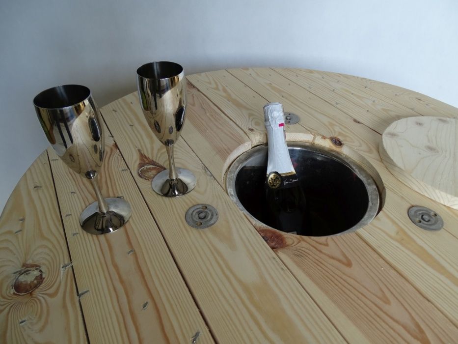 STOLIK BAREk, BAR w stylu loftowym, LOFT ze szpuli, szpule drewniane