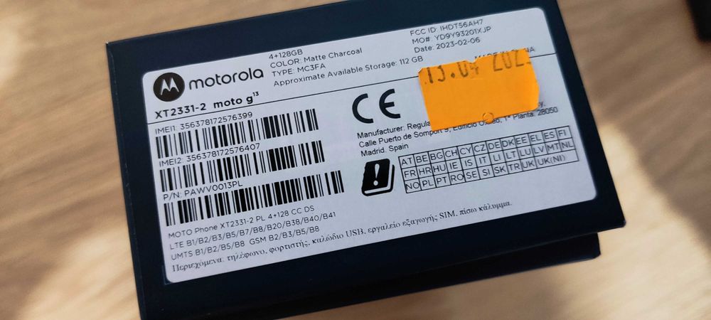 Motorola G13 112gb
