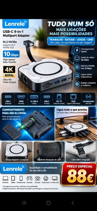Adaptador Pro. 88€. Oportunidade