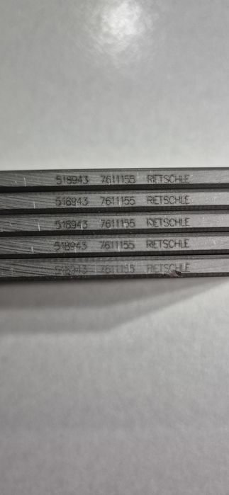 Łopatki węglowe ( grafitowe )pompy próżniowej  85x47x4