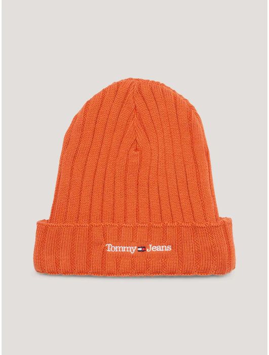Новая зимняя шапка tommy hilfiger ( tommy orange hat ) с америки