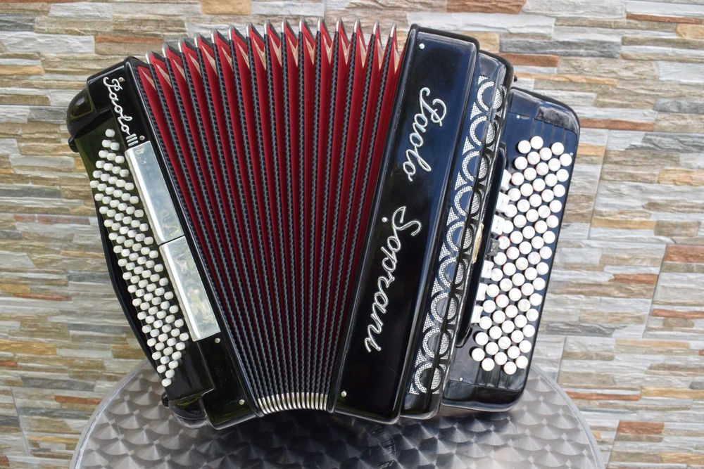 Acordeao Paolo soprani 3 Voz 96 Baixos. N 310