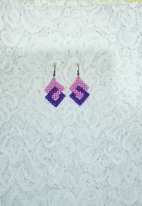 Сережки з бісеру