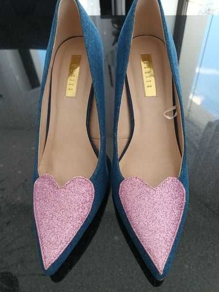 Mohito buty jeansowe  serca Hit trend Lato