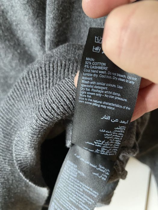 Bawełniana dzianinowa bluza z kaszmirem bluza z kapturem kaszmirowa