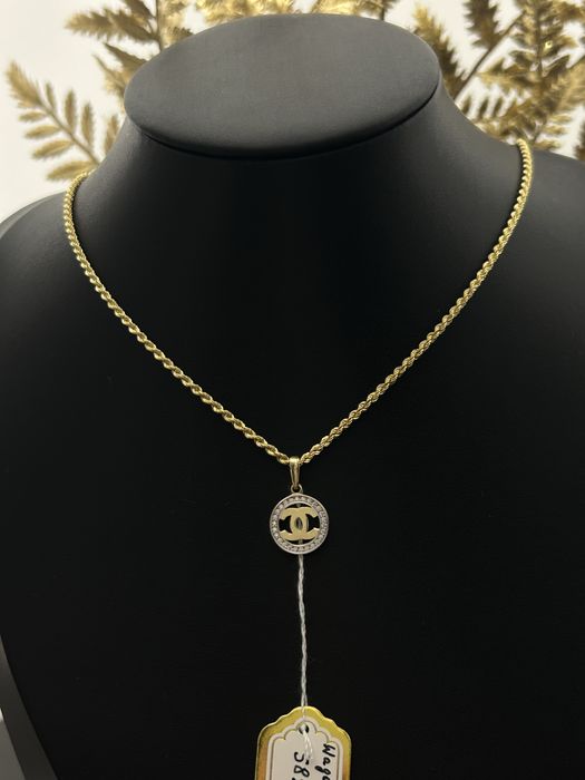 Nowa Złota Zawieszka 585 ,,Chanel”