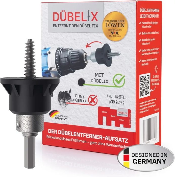 Przystawka do usuwania kołków Dübelix Usuwa kołki bez pozostawiania