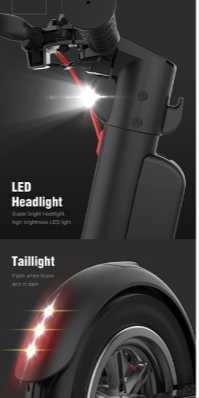 Scooter elétrica dobrável à prova d'água com pneus a vácuo de 10"